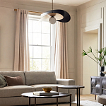 Люстра круглая с 2-мя металлическими абажурами Andromeda варинант исполнения - 6 | Loft Concept в Екатеринбурге