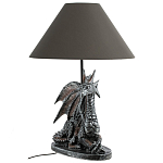 Настольная лампа с абажуром Дракон Silver Dragon варинант исполнения - 1 | Loft Concept в Екатеринбурге