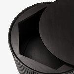 Черный приставной стол с местом для хранения Smart Textured Table варинант исполнения - 2 | Loft Concept в Екатеринбурге