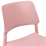 Пластиковый стул на ножках из массива бука Ferret Pink варинант исполнения - 5 | Loft Concept в Екатеринбурге