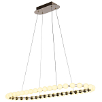 Люстра подвесная светодиодная с круглыми плафонами белого цвета PEARLS Suspension 100  варинант исполнения - 4 | Loft Concept в Екатеринбурге