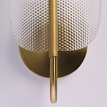 Бра с изогнутым рельефным плафоном Textured Glass варинант исполнения - 5 | Loft Concept в Екатеринбурге