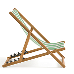 Шезлонг из акации и ткани Argentina варинант исполнения - 6 | Loft Concept в Екатеринбурге