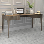 Рабочий стол коричневый с 2-мя ящиками Harper Line варинант исполнения - 2 | Loft Concept в Екатеринбурге