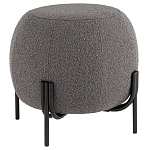 Пуф в ткани букле темно-серого цвета Pikelet варинант исполнения - 1 | Loft Concept в Екатеринбурге