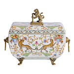 Шкатулка с фигуркой льва на крышке Eden Garden варинант исполнения - 3 | Loft Concept в Екатеринбурге