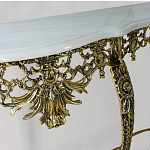 Консоль из бронзы с мраморной столешницей Bronze Console варинант исполнения - 2 | Loft Concept в Екатеринбурге