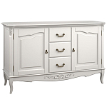 Буфет белый из массива бука с 3-мя ящиками и 2-мя дверцами White Provence варинант исполнения - 1 | Loft Concept в Екатеринбурге