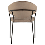 Коричневый стул с обивкой из искусственной замши Alexis варинант исполнения - 4 | Loft Concept в Екатеринбурге