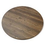 Стол журнальный c коричневой круглой столешницей на трех металлических ножках Charm Coffee Table варинант исполнения - 3 | Loft Concept в Екатеринбурге