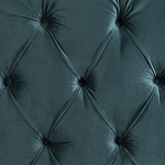 Кровать двуспальная зеленая с основанием из массива дерева с мягким изголовьем Velour Beds варинант исполнения - 2 | Loft Concept в Екатеринбурге