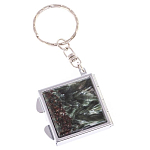 Зеркало брелок складное двухстороннее из натурального камня Серафинит Stone Mirrors варинант исполнения - 5 | Loft Concept в Екатеринбурге