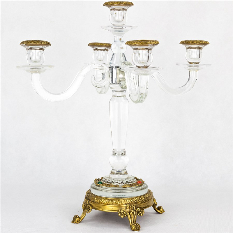 Подсвечник Transparent Candlestick Бронза Прозрачный (Transparent) в Екатеринбурге | Loft Concept 