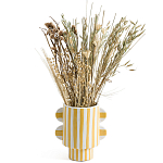 Ваза из фаянса Brighter than the Stars жёлтая полоска варинант исполнения - 3 | Loft Concept в Екатеринбурге