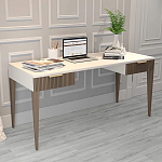 Рабочий стол с прямоугольной белой столешницей и 2-мя ящиками Harper Line варинант исполнения - 2 | Loft Concept в Екатеринбурге