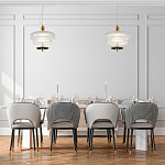 Подвесной светильник многослойный из рифленого прозрачного стекла Academy of Light варинант исполнения - 7 | Loft Concept в Екатеринбурге