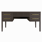 Большой Рабочий стол Primo с 5 выдвижными ящиками Темный орех варинант исполнения - 7 | Loft Concept в Екатеринбурге