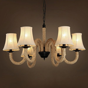 Люстра Loft Rope Chandelier 6