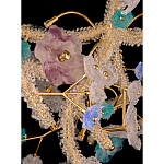 Люстра круглая с цветочным декором Miscellaneous herbs варинант исполнения - 2 | Loft Concept в Екатеринбурге