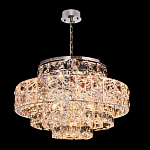 Люстра хрустальная в неоклассическом стиле на серебристом каркасе Majesty варинант исполнения - 1 | Loft Concept в Екатеринбурге