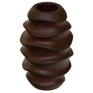 Ваза деревянная коричневая Vase of Thailand