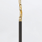 Подвесной светильник с плафоном в форме плоского купола и белой шарообразной лампой Eurofase варинант исполнения - 6 | Loft Concept в Екатеринбурге