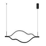 Подвесной светильник волнообразный изогнутый на двух тросах 123 см Spiral Lighting варинант исполнения - 4 | Loft Concept в Екатеринбурге