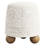 Пуф Wakonda ножки с деревянными шариками  варинант исполнения - 1 | Loft Concept в Екатеринбурге