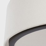 Потолочный светильник с круглым хлопковым абажуром Frosted Diffuser варинант исполнения - 3 | Loft Concept в Екатеринбурге