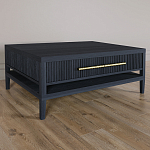 Кофейный стол Primo с двумя ящиками Черный дуб варинант исполнения - 1 | Loft Concept в Екатеринбурге