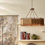 Люстра с абажуром из ротанга Wicker Furniture варинант исполнения - 4 | Loft Concept в Екатеринбурге