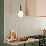 Подвесной светильник каплевидной формы с комбинированным плафоном из стали и белого матового стекла Kichler варинант исполнения - 15 | Loft Concept в Екатеринбурге