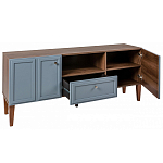 ТВ-тумба серая из массива бука с 2-мя дверками и ящиком Wenge Light варинант исполнения - 4 | Loft Concept в Екатеринбурге