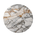 Столик журнальный с круглой мраморной столешницей на трех опорах Marble Stone Drawing варинант исполнения - 2 | Loft Concept в Екатеринбурге