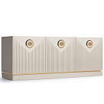 ТВ-тумба с 3-мя фактурными дверцами Satin Furniture варинант исполнения - 1 | Loft Concept в Екатеринбурге