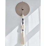 Аксессуар на стену диск из нитей Wall Decor White Thread Disc  варинант исполнения - 4 | Loft Concept в Екатеринбурге