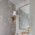 Зеркало прямоугольное в фактурной золотой раме Reflective Fabric варинант исполнения - 4 | Loft Concept в Екатеринбурге