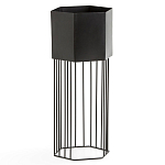 Кашпо Elevated Planters Сlive 59 черное  варинант исполнения - 1 | Loft Concept в Екатеринбурге