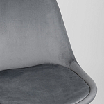 Стул с мягким велюровым сиденьем Arvika Grey варинант исполнения - 7 | Loft Concept в Екатеринбурге