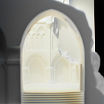 Встраиваемый в стену гипсовый светильник под покраску с эффектом разрушенной стены Antiquity Athena варинант исполнения - 9 | Loft Concept в Екатеринбурге