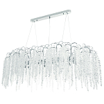 Линейная люстра с хрустальными подвесками Bunch of Crystal Berries Linear Chandelier 16 варинант исполнения - 1 | Loft Concept в Екатеринбурге