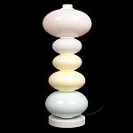 Настольная лампа из стеклянных сфер в пастельных тонах Высота 48 см Pastel Lunaria варинант исполнения - 1 | Loft Concept в Екатеринбурге