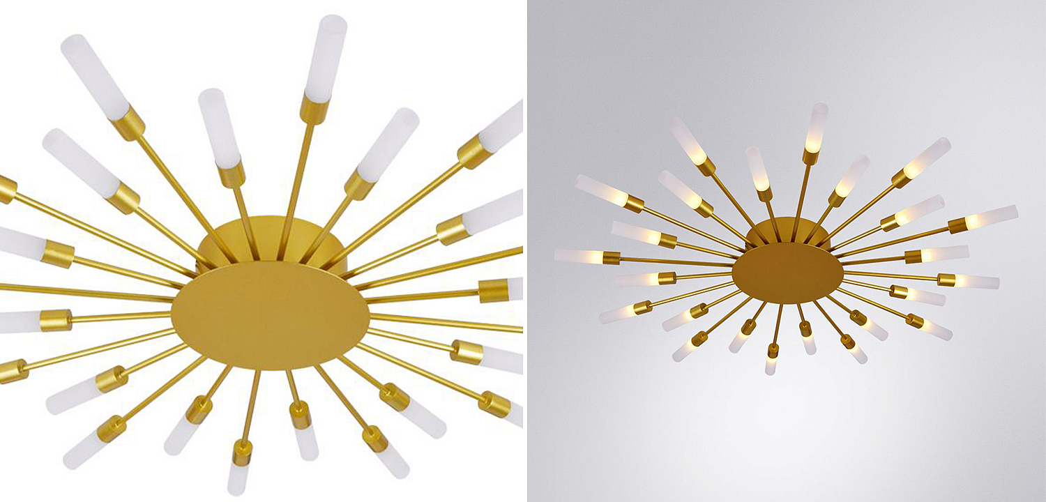 Потолочный светильник Aiden Ceiling Lamp 24 Потолочный светильник Aiden Ceiling Lamp 24 - Loft-Concept в Екатеринбурге