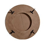 Журнальный столик с круглой фактурной столешницей из натурального дерева Vortex варинант исполнения - 3 | Loft Concept в Екатеринбурге