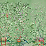 Обои ручная роспись Belvoir Pistachio варинант исполнения - 2 | Loft Concept в Екатеринбурге