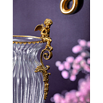 Ваза прозрачная с бронзовыми ручками в виде ангелов Eden Garden варинант исполнения - 4 | Loft Concept в Екатеринбурге