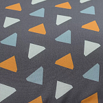 Постельное белье из сатина с принтом треугольники 150х200 см Triangular Dreams варинант исполнения - 2 | Loft Concept в Екатеринбурге