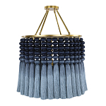 Люстра синяя плетеная с кисточками Boho Tassel Chandelier варинант исполнения - 2 | Loft Concept в Екатеринбурге
