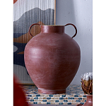 Ваза бордовая с 2-мя фактурными ручками Vase Burgundy Glaze варинант исполнения - 5 | Loft Concept в Екатеринбурге