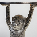 Столик с подстольем в виде обезьянки Bombay Nickel варинант исполнения - 6 | Loft Concept в Екатеринбурге